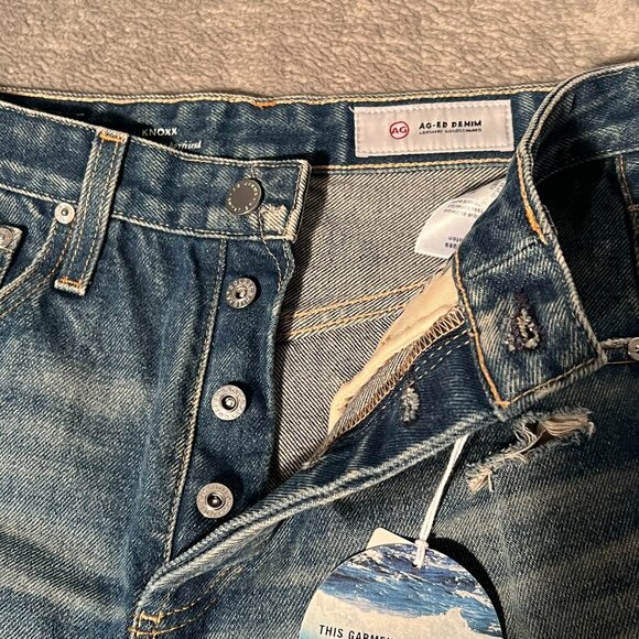 AG Adriano Goldschmied women's jeans 26 blue vintage high waist baggy boyfriend - Picture 6 of 16